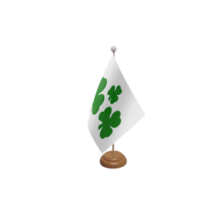 Shamrock Wooden Table Flag