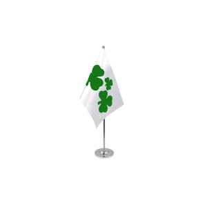 Shamrock Satin Table Flag