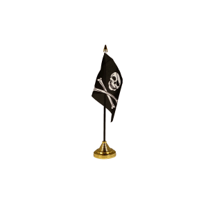 Skull and Crossbones Small Table Flag