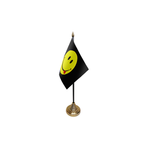Smiley Face Acid Small Table Flag