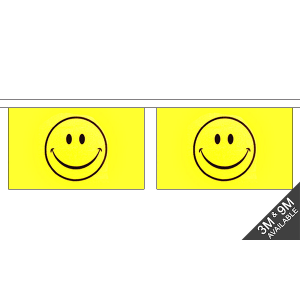 Smiley Face Horizontal Rectangular Bunting