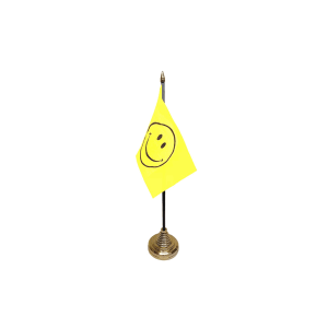 Smiley Face Small Table Flag
