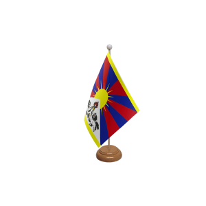 Tibet Wooden Table Flag