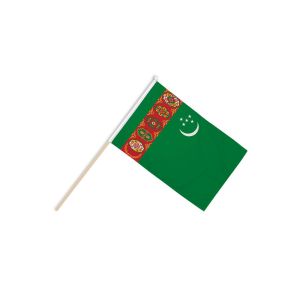 Turkmenistan Hand Flags