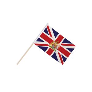 Union Jack Crest Hand Flags