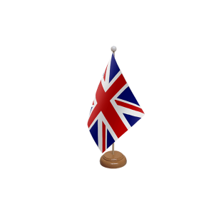 Union Jack Wooden Table Flag