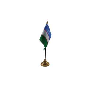 Uzbekistan Small Table Flag