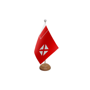 Wallis and Futuna Wooden Table Flag
