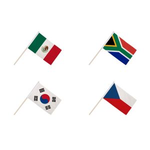 World Cup 2026 Group A Hand Flags