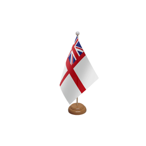 White Ensign Wooden Table Flag