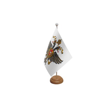 1st The Queens Dragoon Guards Wooden Table Flag – 9x6in (22.5 x 15 cm)