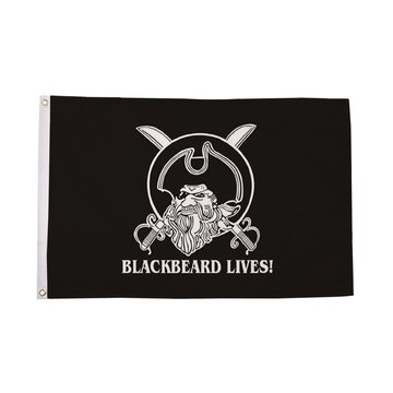 Blackbeard Lives Flag