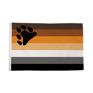 Gay Pride Bear Flag