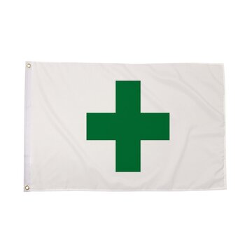 Green Cross Flag
