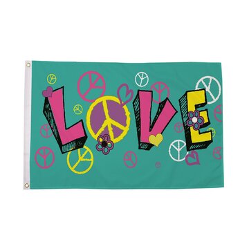 LOVE Peace Flag