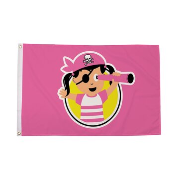 Pirate Child Girl Flag