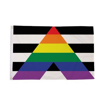 Straight Ally Coffin Drape Flag