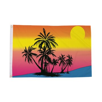 Tropical Sunset Flag