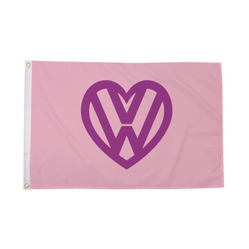 VW Pink Flag