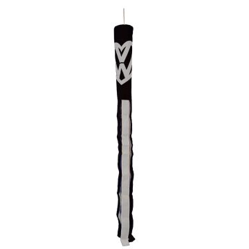 VW Love Black White Windsock