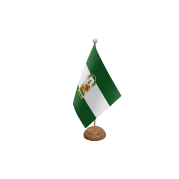 Andalusia Wooden Table Flag – 9x6in (22.5 x 15 cm)