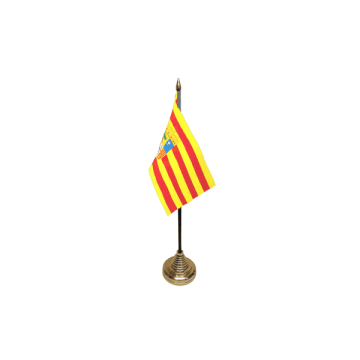 Aragon Table Flag – 6x4in (15 x 10 cm)