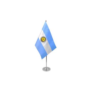 Argentina Satin Table Flag
