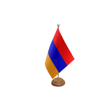 Armenia Large Wooden Table Flag – 18x12in (45 x 30 cm)