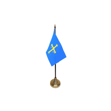 Asturias Small Table Flag – 6x4in (15 x 10 cm)