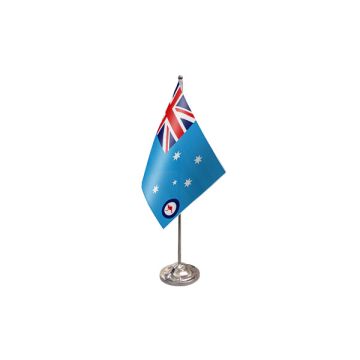 Australia RAF Ensign Satin Table Flag – 9x6in (22.5 x 15 cm)