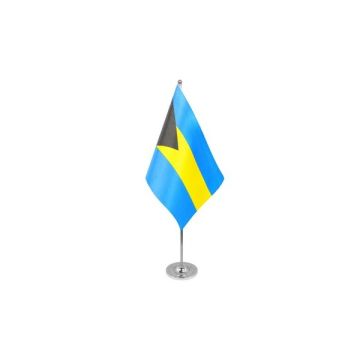 Bahamas Satin Table Flag – 9x6in (22.5 x 15 cm)