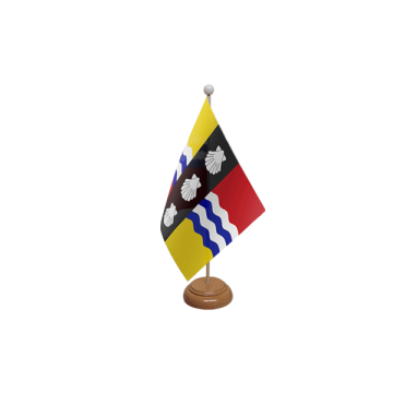 Bedfordshire Old Wooden Table Flag – 9x6in (22.5 x 15 cm)