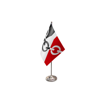 Black Country Satin Table Flag – 9x6in (22.5 x 15 cm)