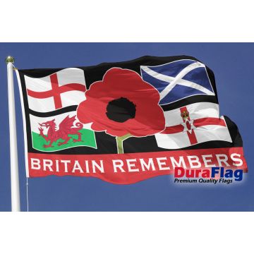 Britain Remembers Small DuraFlag Rope and Toggled – 3ft x 2ft (90 x 60 cm)