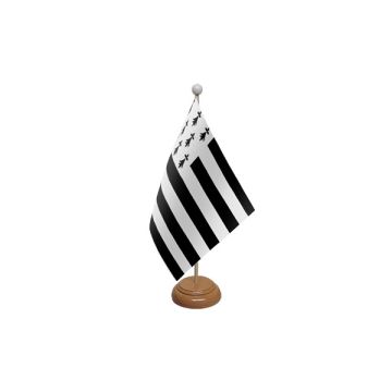 Brittany Wooden Table Flag – 9x6in (22.5 x 15 cm)