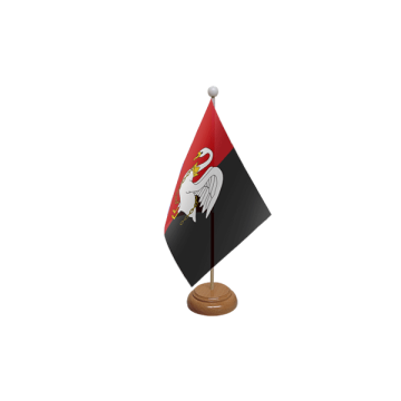 Buckinghamshire New Wooden Table Flag – 9x6in (22.5 x 15 cm)