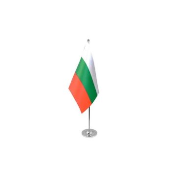 Bulgaria Satin Table Flag – 9x6in (22.5 x 15 cm)