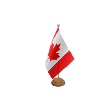 Canada Wooden Table Flag – 9x6in (22.5 x 15 cm)