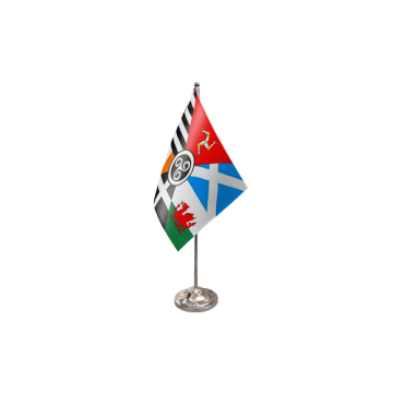 Celtic Nations Satin Table Flag – 9x6in (22.5 x 15 cm)