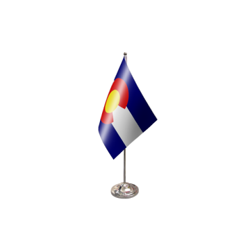 Colorado Satin Table Flag