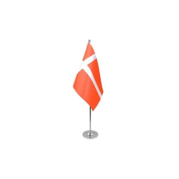 Denmark Satin Table Flag – 9x6in (22.5 x 15 cm)