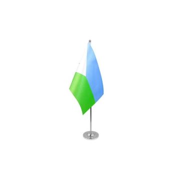 Djibouti Satin Table Flag – 9x6in (22.5 x 15 cm)