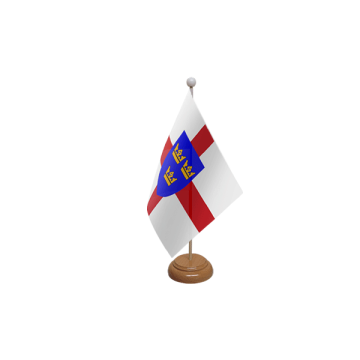 East Anglia Wooden Table Flag – 9x6in (22.5 x 15 cm)