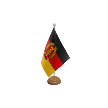 East Germany Wooden Table Flag – 9x6in (22.5 x 15 cm)