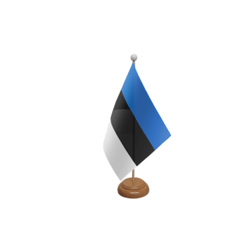 Estonia Wooden Table Flag – 9x6in (22.5 x 15 cm)