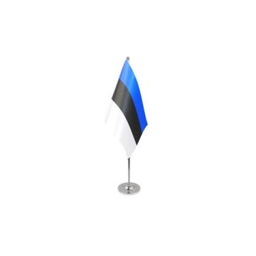 Estonia Satin Table Flag – 9x6in (22.5 x 15 cm)
