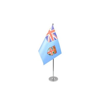 Fiji Satin Table Flag – 9x6in (22.5 x 15 cm)