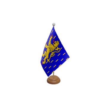 Franche-Comte Wooden Table Flag – 9x6in (22.5 x 15 cm)
