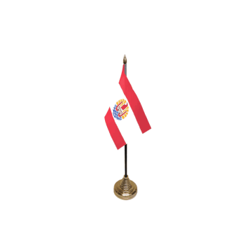 French Polynesia Table Flag – 6x4in (15 x 10 cm)