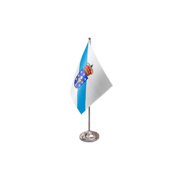 Galicia Satin Table Flag – 9x6in (22.5 x 15 cm)